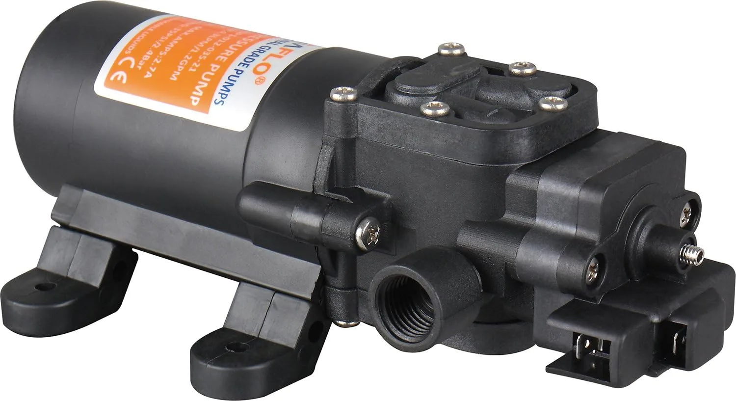 TOTAL MARINE SEAFLO Diaphragm Pump 12V 10AMP Minimum EDPM SANTOPRENE 35PSI 1.2GPM — main view