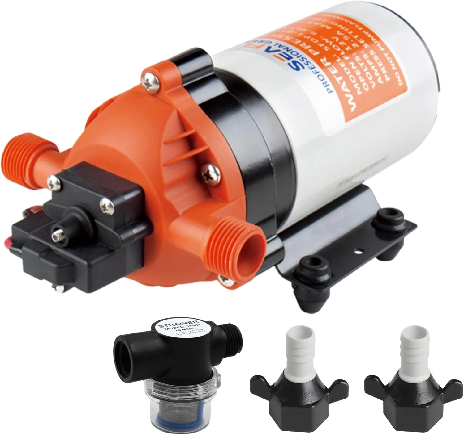 SEAFLO 34 Series Fresh Water Pump — 1.6 GPM, 100 PSI, 12V — main view