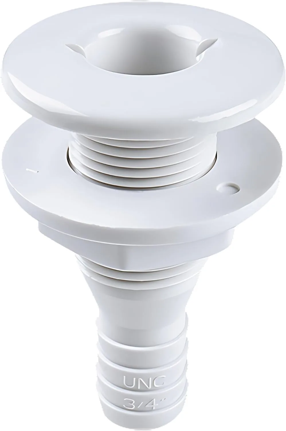 SEAFLO Thru Hull Fitting — 3/4" — White — main view