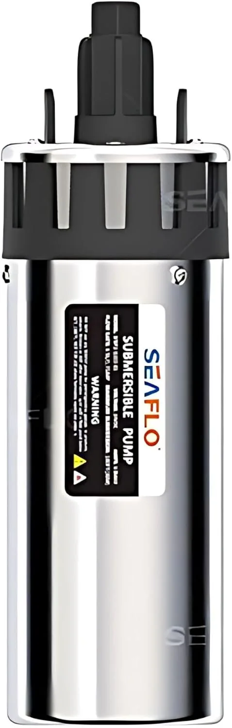 SEAFLO Stainless Steel Submersible Solar Well Pump - 24V, 1.7GPM — main view
