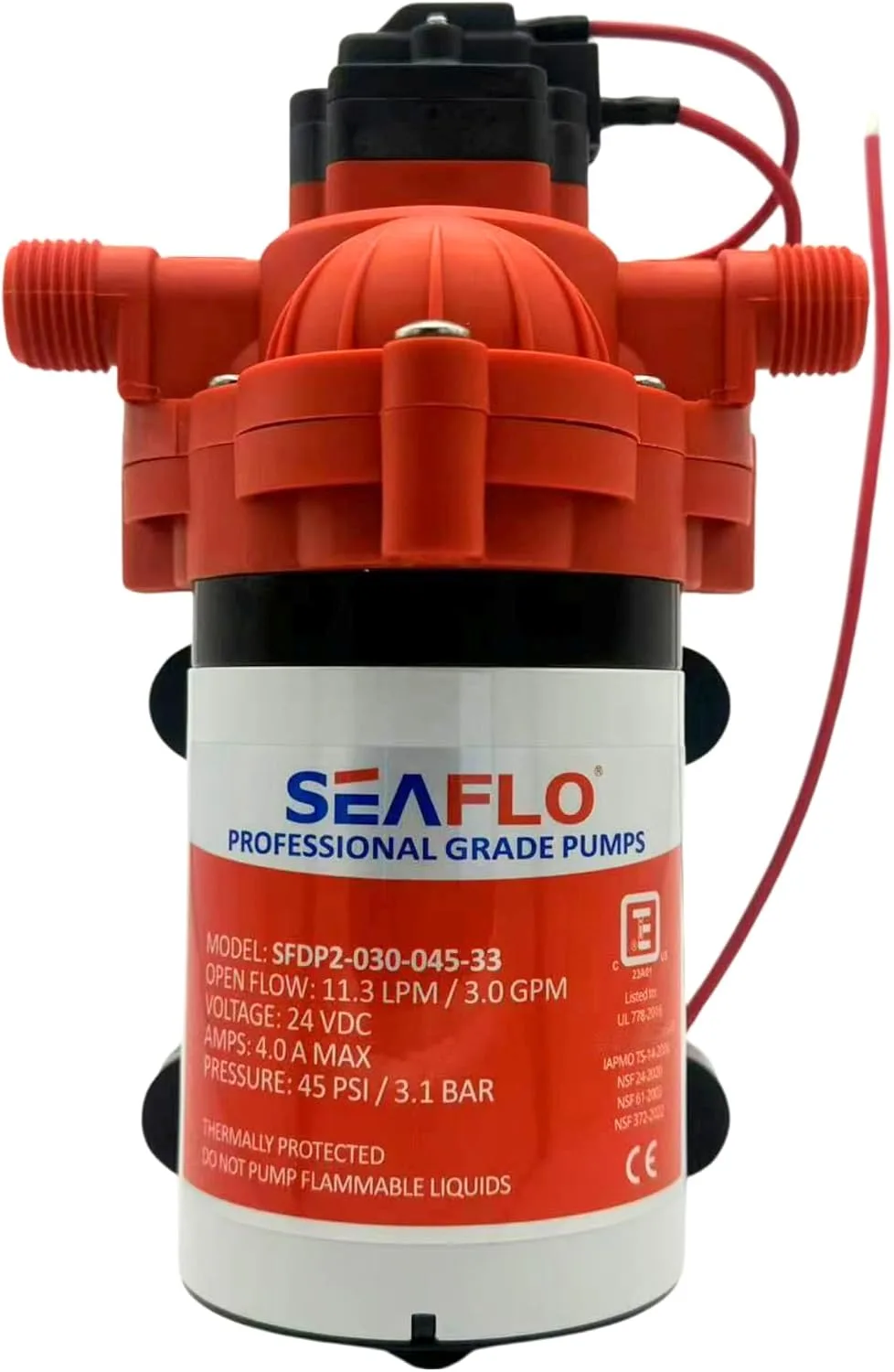 SEAFLO 33 Series Fresh Water Pump — 3.0 GPM, 45 PSI, 24V — main view