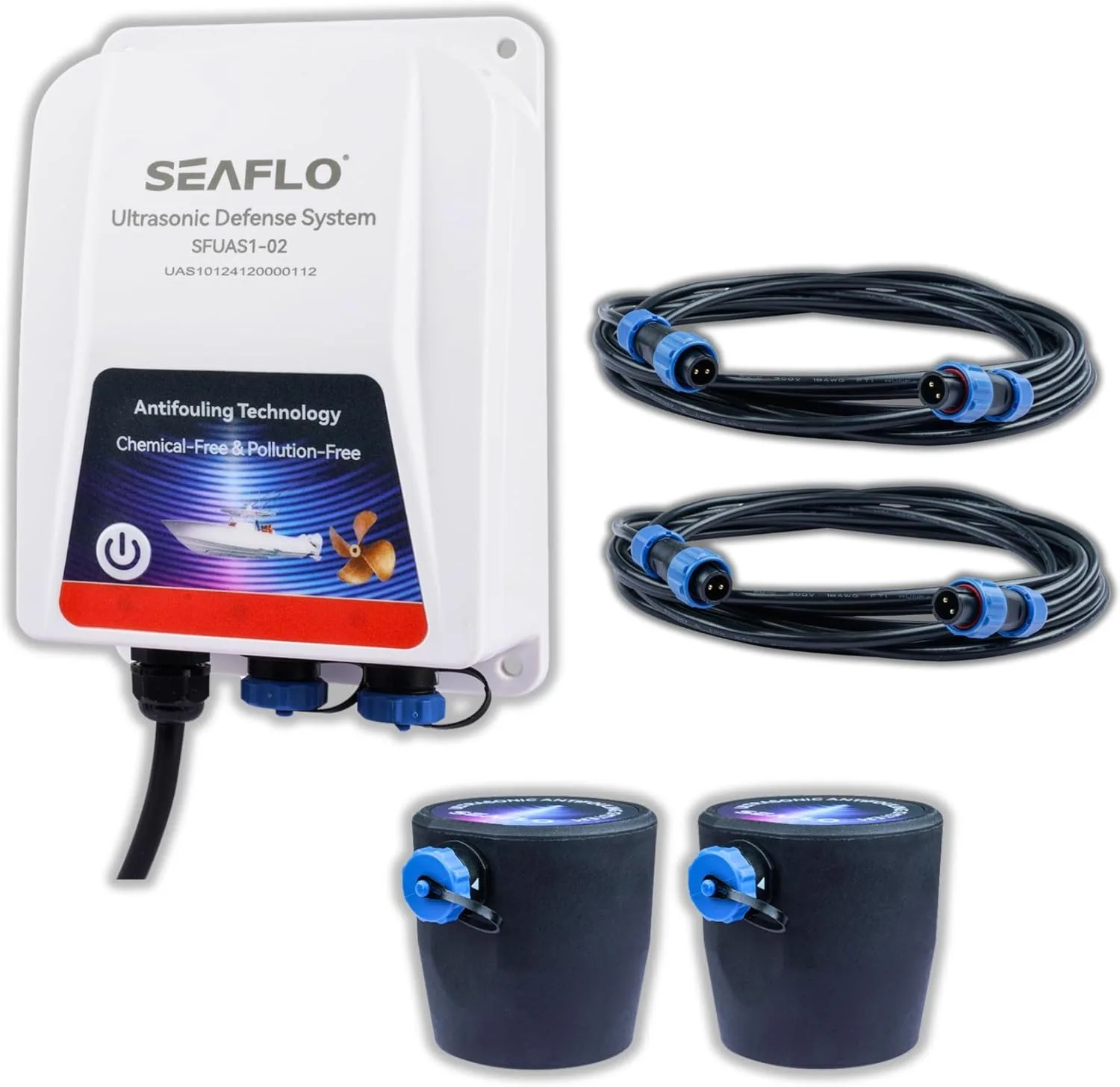 SEAFLO Ultrasonic Hull Defense System Fully Automated Anti Fouling Dev — 12V — main view