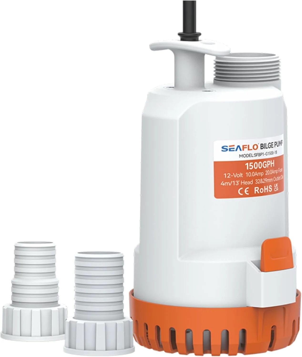 SEAFLO Check Valve — 2000 GPH, 24V — main view